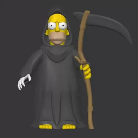 Homer Simpson as death - Mr3DBeast