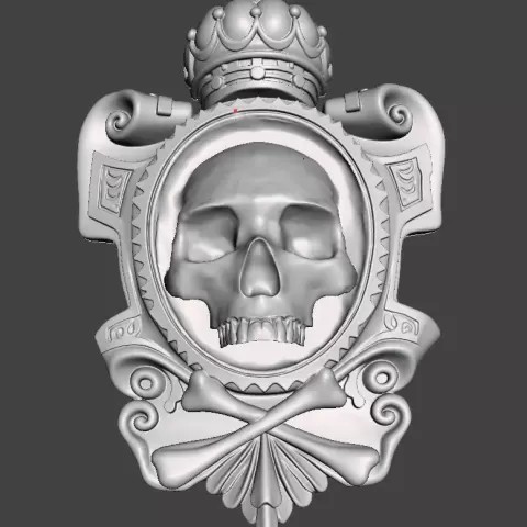 skull and cross bones plaque - celticverse