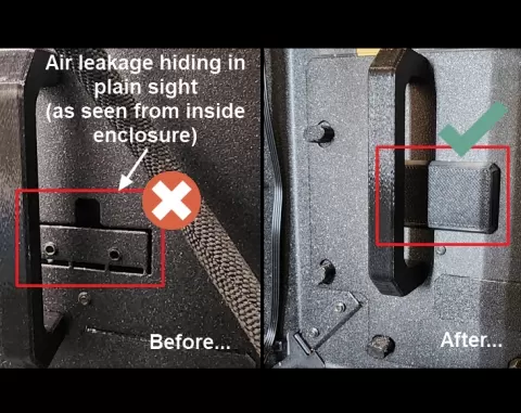 #0150 "Mystery Hole" Cover for Original Prusa Enclosure