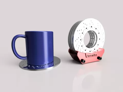 Disc Brake Coaster Set