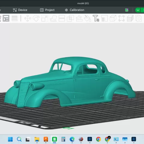 1938 CHEVROLET MASTER 5 WINDOW COUPE, detailed hollow auto car model shell body, resin, fdm, 3d print, stl file