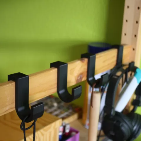 Hook compatible with IKEA IVAR shelf by Julian
