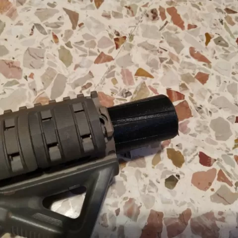 Airsoft CQB silencer suppressor short with 14mm CCW Softair by Enzo Provenzano