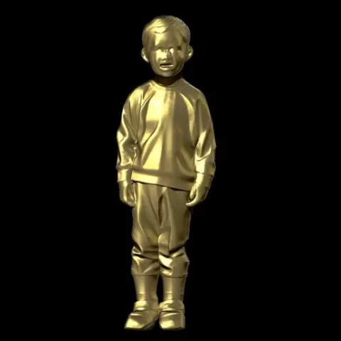 Stylized Boy Statue
