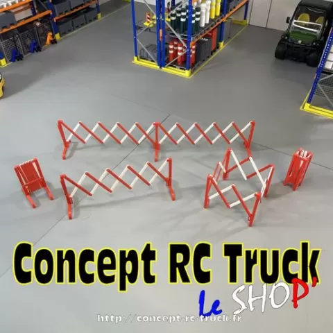 Expandable construction site barriers
