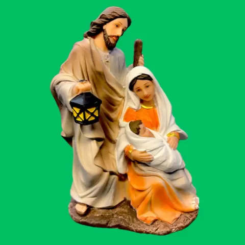 3D Model: Nativity Scene Figurine – Holy Family Christmas Crib Decoration