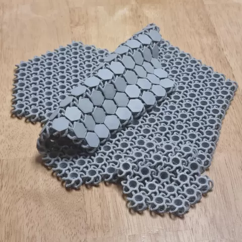 Ideal NASA Chainmail Hex for FDM(STEP included)