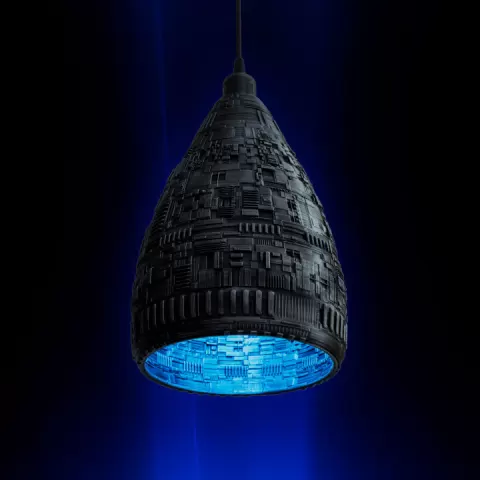 Sci-Fi Lamp Shade by Kevin Anders
