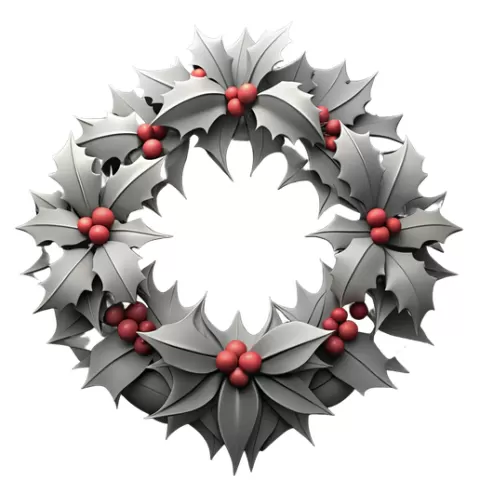 Christmas wreath / 3d Christmas wreath / wreath stl / wreath / winter / noel / Christmas ornament / christmas bell