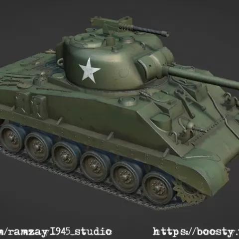 M4A2E4 US experimental medium tank 1:100