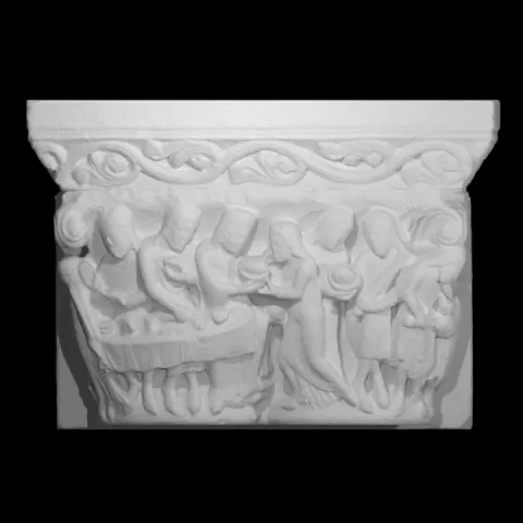 Capital and Abacus - Story of Saint John the Baptist and Salome by Musée des Augustins