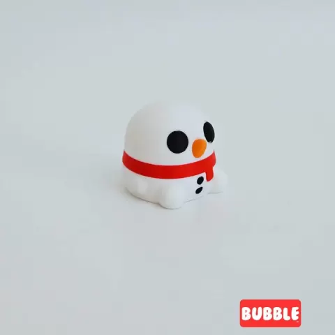 Snowman + Keychain Version - Bubble Designs