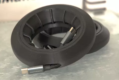 Next Gen USB (and more) Cable Winder / Organizer (Print-in-Place, Multiple Sizes, Stackable)