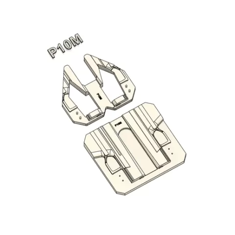 P10M CZ Split Holster Mold with TrimJigg
