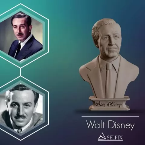 Walt Disney Bust Sculpture