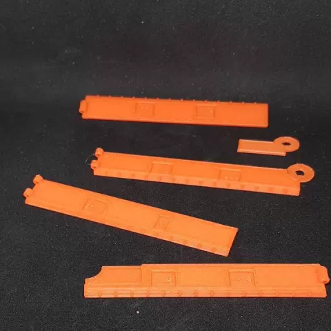 Folding Braille ruler by Diggory Gray