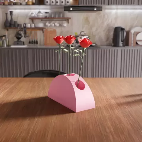 Half Moon Multi-Hole Vase