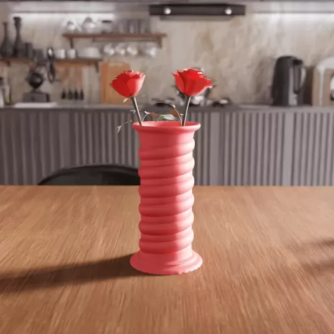 Spiral Twisted Pillar Decorative Vase