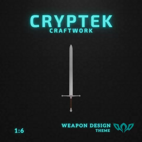 1:6 Miniature 01. Ice Sword - Eddard Stark, Game of Throne GOT - Toy Replica of Hold the Honor of the North: Print Your Ice Sword