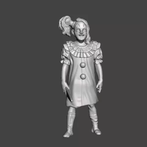 TERRIFIER PALE GIRL MINIATURE MODEL FOR HORROR OR FANTASY GAMES RPG DND