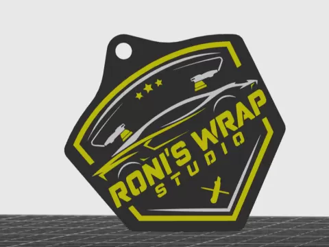 Roni's Wrap Studio Keychain