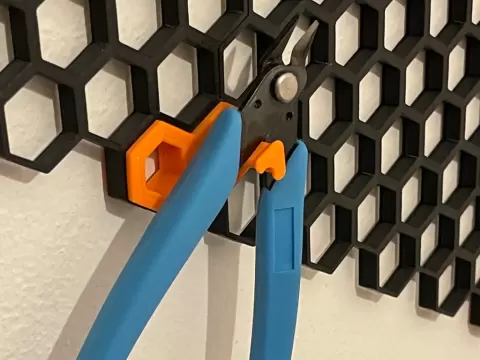 HSW Filament Flush Cut Pliers Holder for Honeycomb Storage Wall