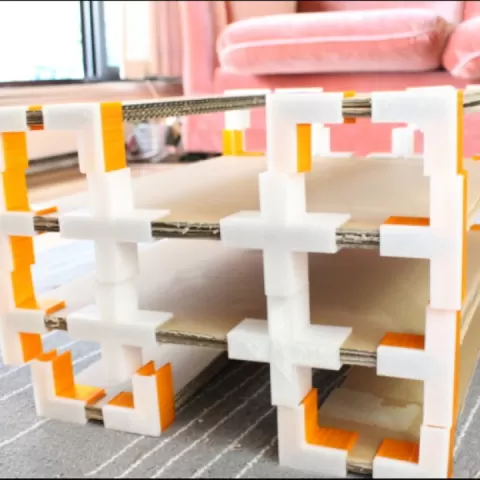 Construye tus propios muebles de cartón con este sistema de broches by Gonzalo Rodríguez Nolasco