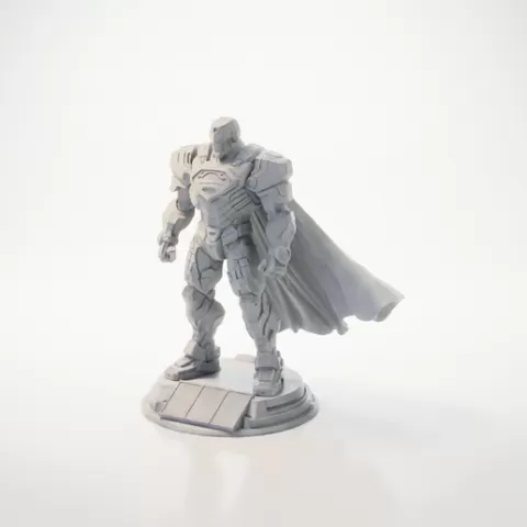 Superman Armored Figurine DC Comics 3D Printable