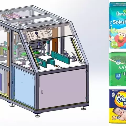 Fully Automatic Diaper & Sanitary Pad Packaging Machine