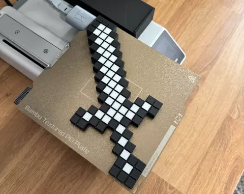 Pixel Sword – Minecraft-Inspired, Customizable