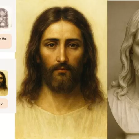 AI rebuild of Jesus based on the shroud of Turin