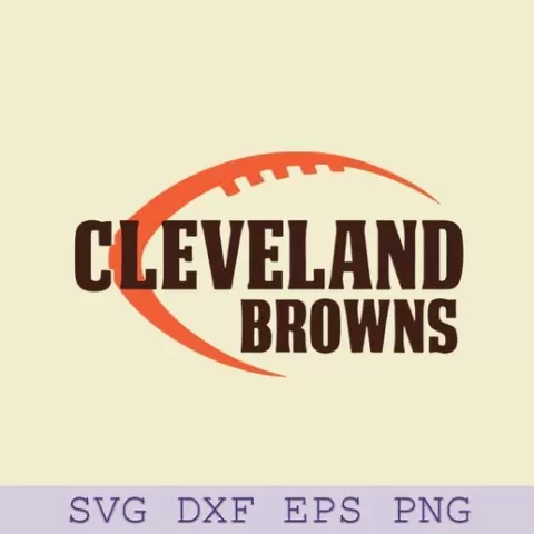 Cleveland Browns Logo SVG – Minimalist Football Team SVG for Cricut and Silhouette