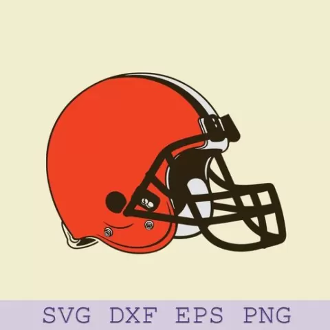 Cleveland Browns Helmet SVG – Classic Football Team Logo SVG for Cricut and Silhouette