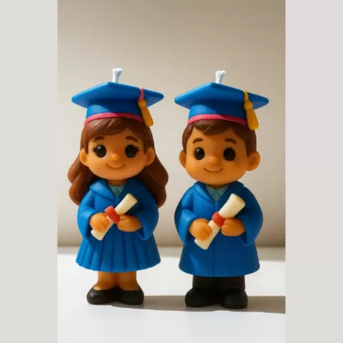 Niña niño graduación, compacta, para moldes, de, chocolate, jabones, velas, yeso, cemento, decoración, graduación, recuerdos, fiesta, ceremonia, diploma, escuela, universidad, etc,