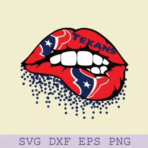 Houston Texans Lips SVG, Texans SVG, NFL Football Team SVG Files for Cricut
