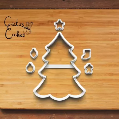 Christmas Tree Cookie Cutter set 0962