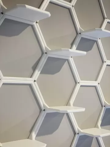 Display Shelf Wall Assembly (No Supports Needed)