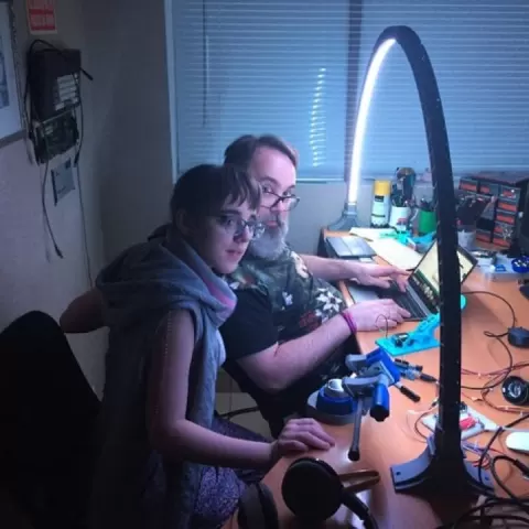 LED Bridge Lamp by Janis Jakaitis