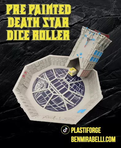 Pre-painted Death Star dice roller
