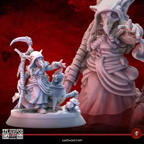 Tykna, the Conjurer | Pre-Supported | 30mm A Tale of Heroes by LastSword Miniatures