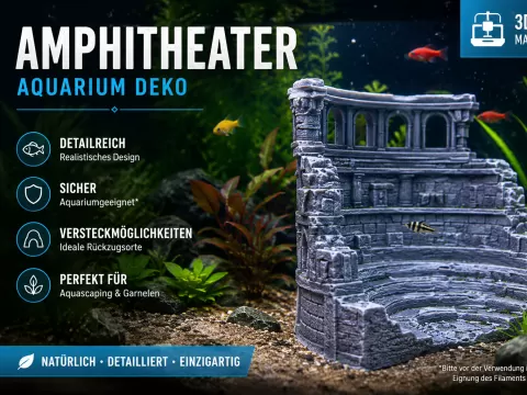 Aquarium Deko – Antikes Amphitheater