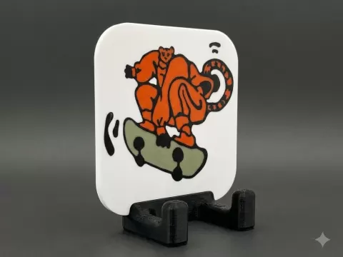Wall-Mounted Skateboard & Multi-Purpose Holder