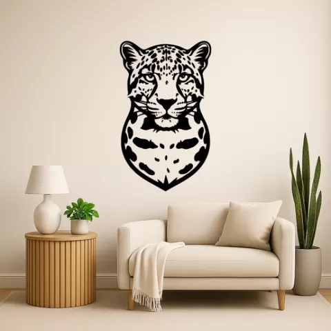 Clouded Leopard — Wall Art SVG