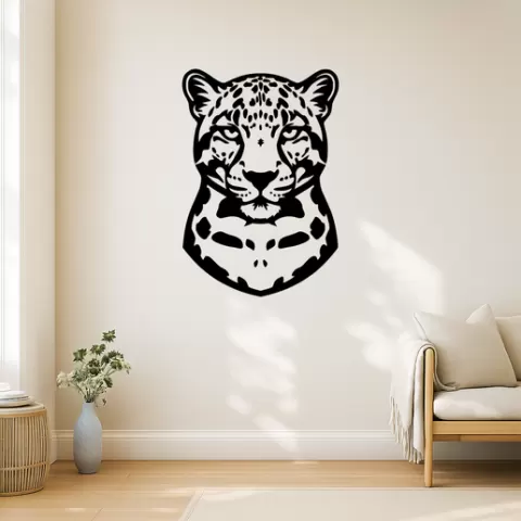 Clouded Leopard — Wall Art SVG