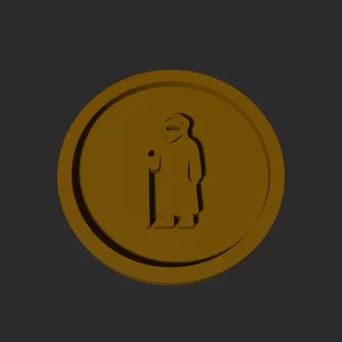 Tuareg Disc – 3D Printable Game Token