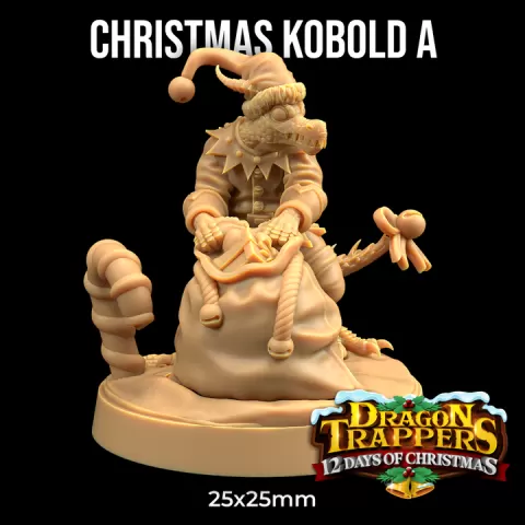 Christmas Kobold A | PRESUPPORTED | 12 Days of Christmas by The Dragon Trappers Lodge
