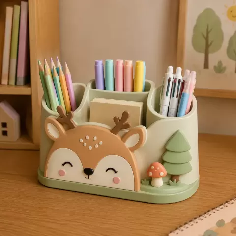 Deer Forest Pen Holder - ALIX3D