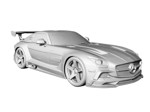 Mercedes SLS AMG C197 Racing widebody