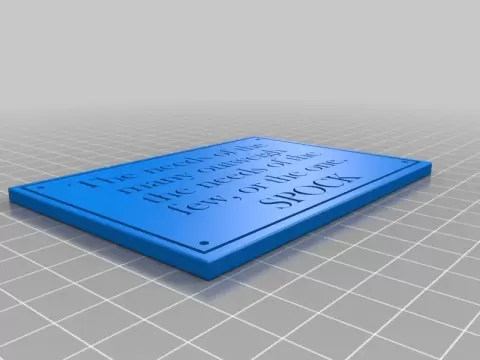 Spock Needs Plaque - SMT M 🦊