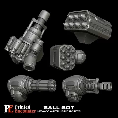 Ball Bot - Heavy Artillery by Printed Encounter